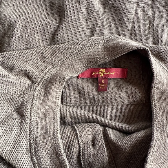 7 for all mankind Army Green Henley Long Sleeve Shirt Men’s Small - Picture 7 of 8